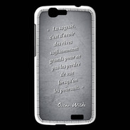 Coque Huawei Ascend G7 Sagesse rêves Noir Citation Oscar Wilde