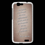 Coque Huawei Ascend G7 Sagesse rêves Rouge Citation Oscar Wilde