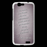 Coque Huawei Ascend G7 Sagesse rêves Violet Citation Oscar Wilde