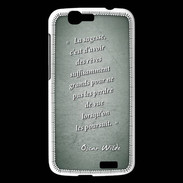 Coque Huawei Ascend G7 Sagesse rêves Vert Citation Oscar Wilde