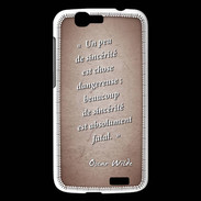 Coque Huawei Ascend G7 Sincérité fatale Rouge Citation Oscar Wilde