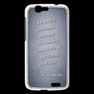 Coque Huawei Ascend G7 Société rêveur Bleu Citation Oscar Wilde
