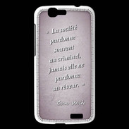 Coque Huawei Ascend G7 Société rêveur Rose Citation Oscar Wilde