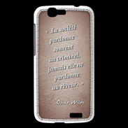 Coque Huawei Ascend G7 Société rêveur Rouge Citation Oscar Wilde