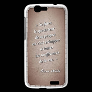 Coque Huawei Ascend G7 Spectateur Rouge Citation Oscar Wilde