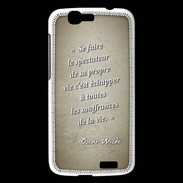 Coque Huawei Ascend G7 Spectateur Sepia Citation Oscar Wilde