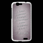 Coque Huawei Ascend G7 Spectateur Violet Citation Oscar Wilde