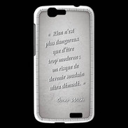 Coque Huawei Ascend G7 Trop moderne Gris Citation Oscar Wilde