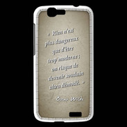 Coque Huawei Ascend G7 Trop moderne Sepia Citation Oscar Wilde