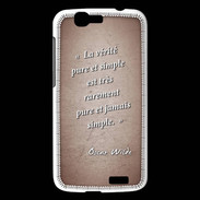 Coque Huawei Ascend G7 Vérité pure Rouge Citation Oscar Wilde