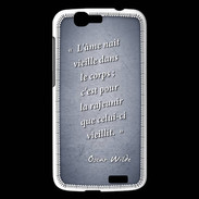 Coque Huawei Ascend G7 Ame nait Bleu Citation Oscar Wilde