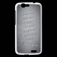 Coque Huawei Ascend G7 Ame nait Noir Citation Oscar Wilde