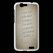 Coque Huawei Ascend G7 Ame nait Sepia Citation Oscar Wilde