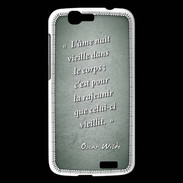 Coque Huawei Ascend G7 Ame nait Vert Citation Oscar Wilde