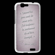 Coque Huawei Ascend G7 Avis gens Rose Citation Oscar Wilde