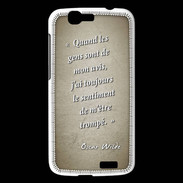 Coque Huawei Ascend G7 Avis gens Sepia Citation Oscar Wilde