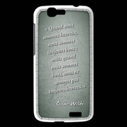 Coque Huawei Ascend G7 Bons heureux Vert Citation Oscar Wilde