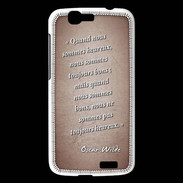 Coque Huawei Ascend G7 Bons heureux Rouge Citation Oscar Wilde