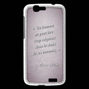 Coque Huawei Ascend G7 Choix ennemis Rose Citation Oscar Wilde