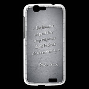 Coque Huawei Ascend G7 Choix ennemis Noir Citation Oscar Wilde