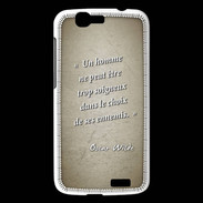 Coque Huawei Ascend G7 Choix ennemis Sepia Citation Oscar Wilde
