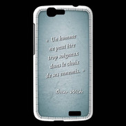 Coque Huawei Ascend G7 Choix ennemis Turquoise Citation Oscar Wilde