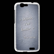 Coque Huawei Ascend G7 Définir Bleu Citation Oscar Wilde