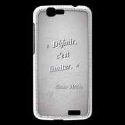 Coque Huawei Ascend G7 Définir Gris Citation Oscar Wilde