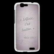 Coque Huawei Ascend G7 Définir Rose Citation Oscar Wilde