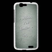 Coque Huawei Ascend G7 Définir Vert Citation Oscar Wilde