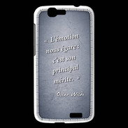 Coque Huawei Ascend G7 Emotion égarée Bleu Citation Oscar Wilde
