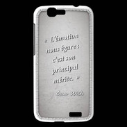 Coque Huawei Ascend G7 Emotion égarée Gris Citation Oscar Wilde