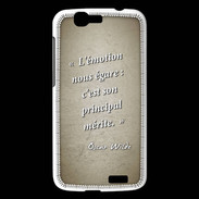 Coque Huawei Ascend G7 Emotion égarée Sepia Citation Oscar Wilde