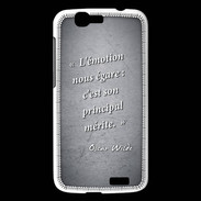 Coque Huawei Ascend G7 Emotion égarée Noir Citation Oscar Wilde
