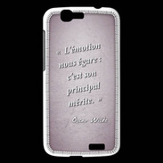 Coque Huawei Ascend G7 Emotion égarée Rose Citation Oscar Wilde