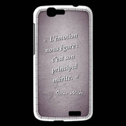 Coque Huawei Ascend G7 Emotion égarée Violet Citation Oscar Wilde