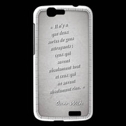 Coque Huawei Ascend G7 Gens attrayants Gris Citation Oscar Wilde