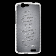 Coque Huawei Ascend G7 Gens attrayants Noir Citation Oscar Wilde