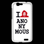 Coque Huawei Ascend G7 I love anonymous
