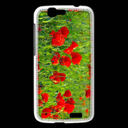 Coque Huawei Ascend G7 DP champs de coquelicots