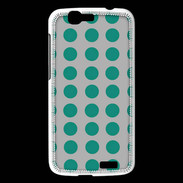 Coque Huawei Ascend G7 pois gris & turquoise