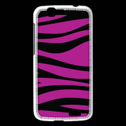 Coque Huawei Ascend G7 zèbre rose & noir