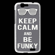 Coque Huawei Ascend G7 Keep Calm Funky Gris