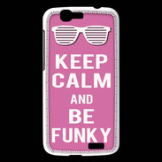 Coque Huawei Ascend G7 Keep Calm Funky Rose