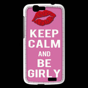 Coque Huawei Ascend G7 Keep Calm Girly Rose