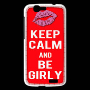 Coque Huawei Ascend G7 Keep calm Girly Rouge