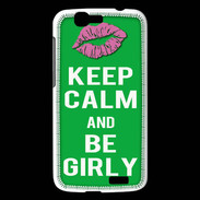Coque Huawei Ascend G7 Keep Calm Girly Vert