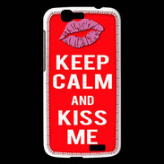 Coque Huawei Ascend G7 Keep Calm Kiss me Rouge