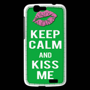 Coque Huawei Ascend G7 Keep Calm Kiss me Vert