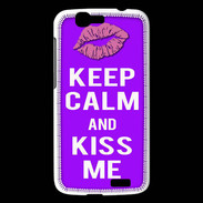 Coque Huawei Ascend G7 Keep Calm Kiss me Violet